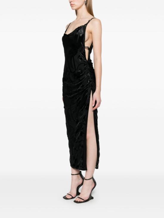 25SS 뮈글러 롱 원피스 25P3RO1698382 1999 Black - MUGLER