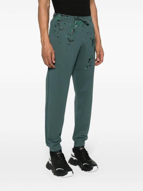  모스키노 트레이닝/조거 팬츠 A0373 2028 1441 Green - MOSCHINO