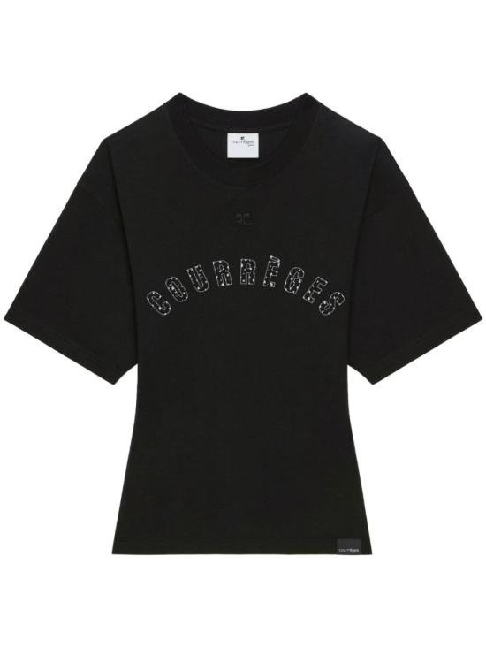 25SS 쿠레쥬 반팔 티셔츠 225JTS168JS0112 B177 Black