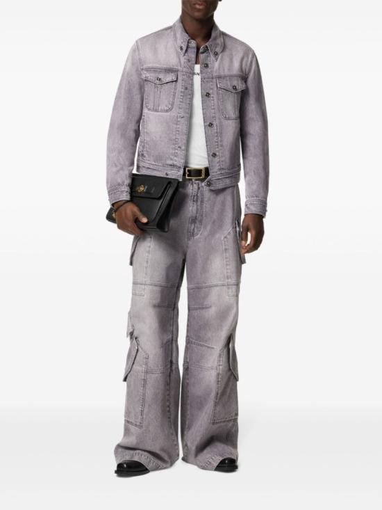 24FW 베르사체 데님 자켓 1015847 1A11349 1D280 Grey - VERSACE