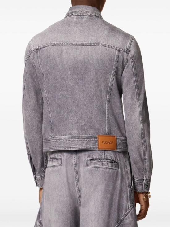  베르사체 데님 자켓 1015847 1A11349 1D280 Grey - VERSACE