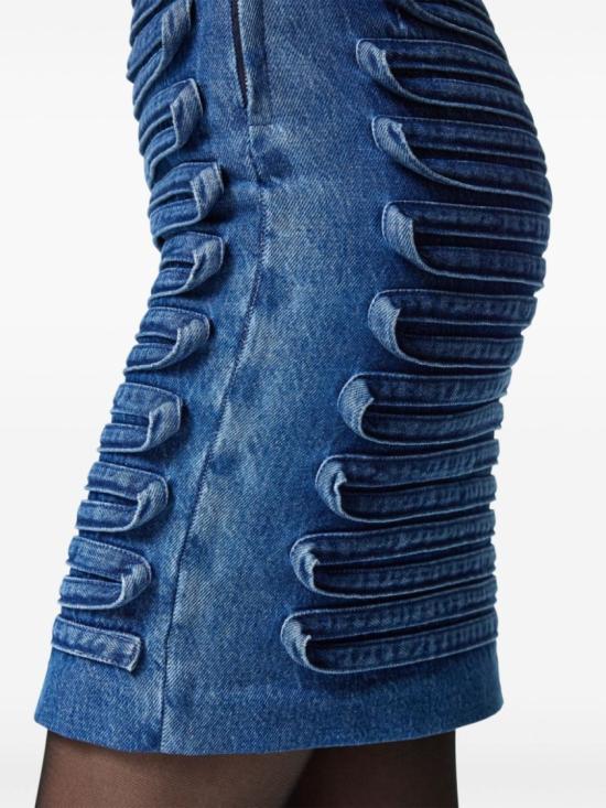 25SS 베르사체 데님 스커트 1018046 1A13346 1D800 Blue - VERSACE