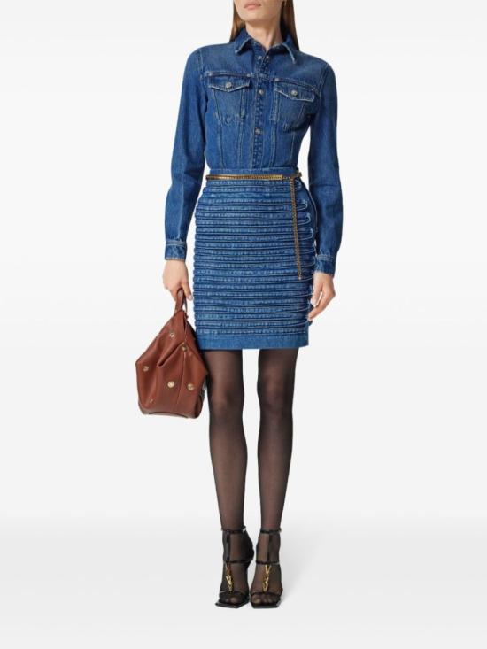  베르사체 데님 스커트 1018046 1A13346 1D800 Blue - VERSACE