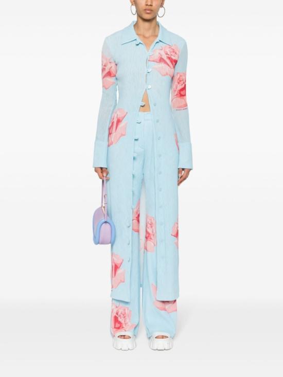  겐조 플레어 팬츠 FE52PA0859E1 63 Blue - KENZO