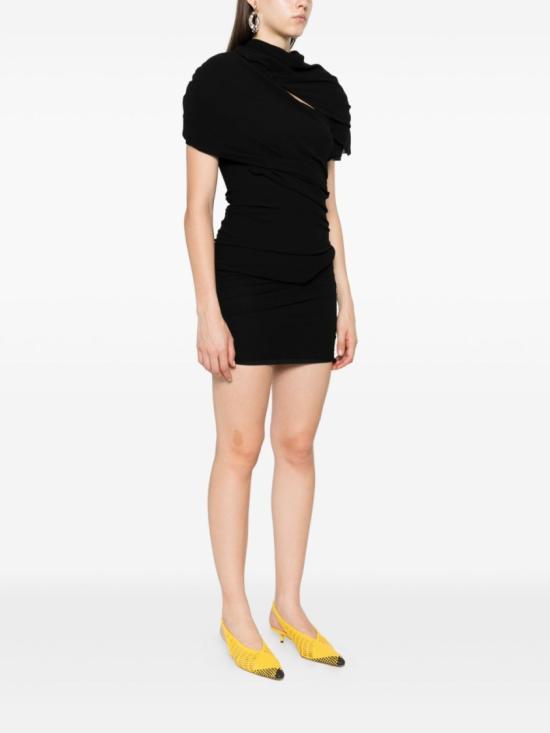 25FW 자크뮈스 숏 원피스 DRW00130 CW00383 990 Black - JACQUEMUS