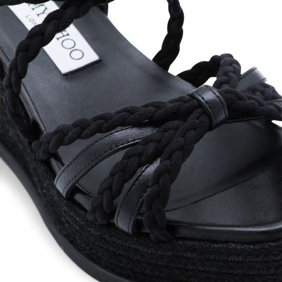 26SS 지미추 샌들 NYRA60ZKN000074 Black - JIMMY CHOO