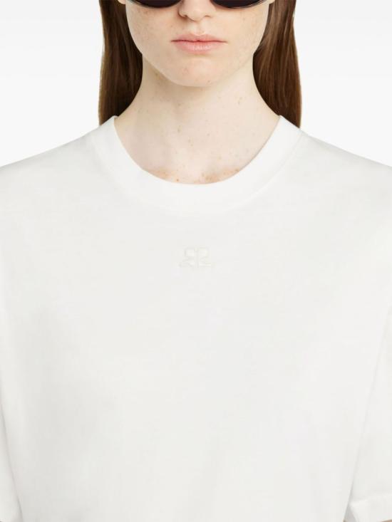 25SS 쿠레쥬 반팔 티셔츠 125JTS168JS0107 0001 White - COURREGES