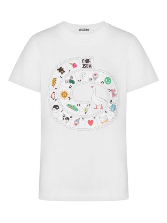 26SS 모스키노 반팔 티셔츠 A0721 0541 1001 White