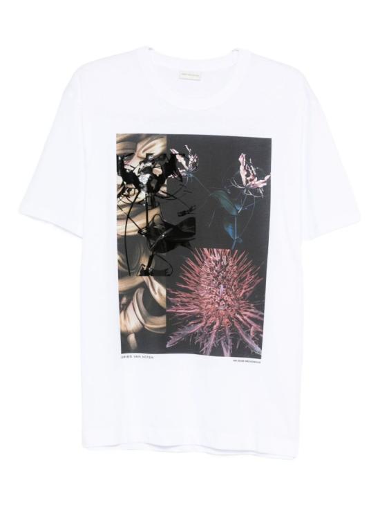 25FW 드리스 반 노튼 반팔 티셔츠 252 021110 2600 1 White