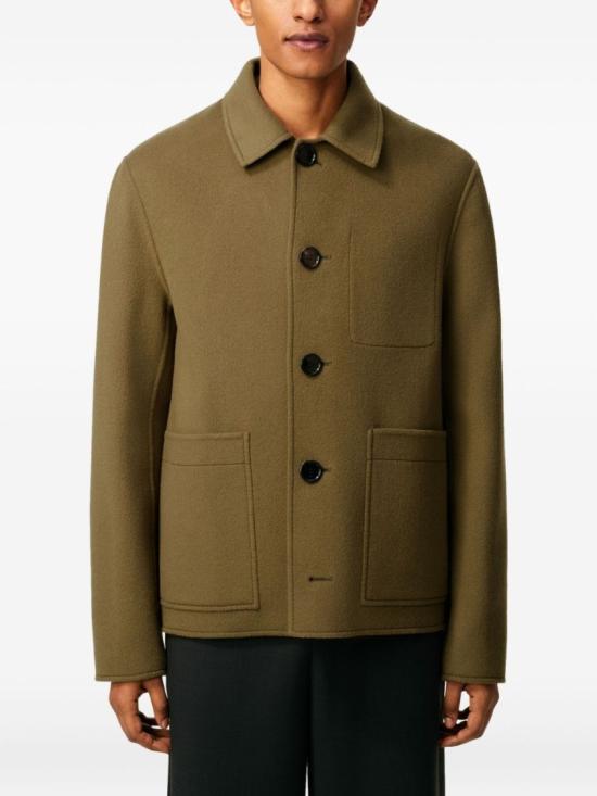 25FW 아미 플란넬 자켓 HJK844 WV0022 298 Brown - AMI