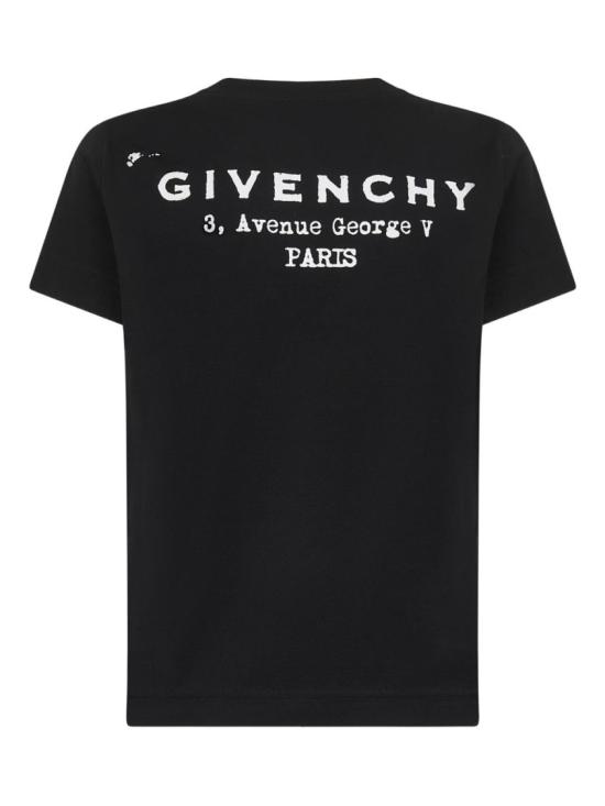 25FW 지방시 반팔 티셔츠 BW70FJP75N 001 Black - GIVENCHY