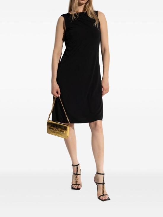 25FW 베르사체 미디 원피스 1020163 1A14475 1B000 Black - VERSACE
