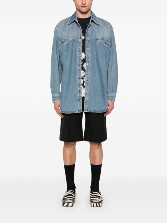 25SS 모스키노 데님 셔츠 J0221 0222 0285 Blue - MOSCHINO