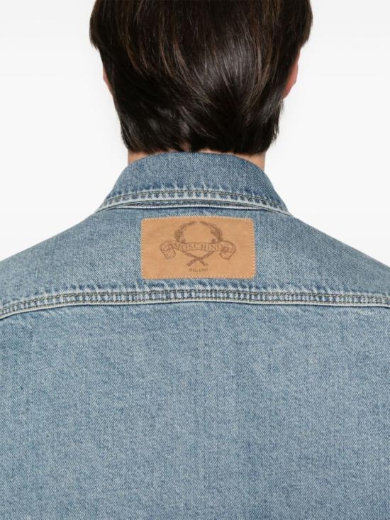 25SS 모스키노 데님 셔츠 J0221 0222 0285 Blue - MOSCHINO