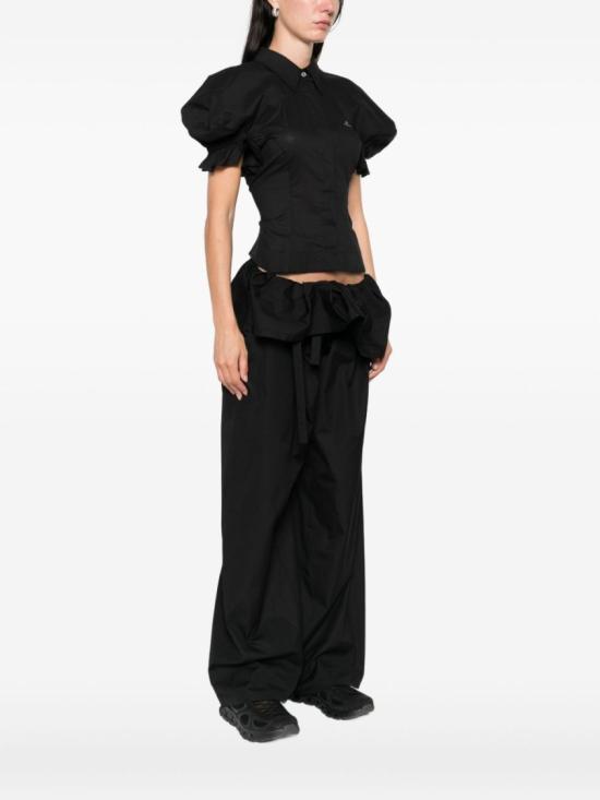 25FW 비비안웨스트우드 반팔 티셔츠 15050015 W0187 N401 Black - VIVIENNE WESTWOOD