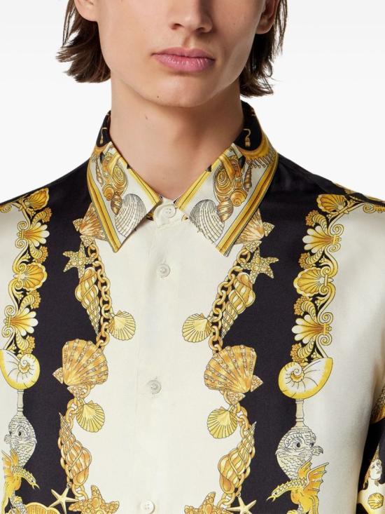 25FW 베르사체 긴팔 셔츠 1019438 1A14567 5W800 Neutrals - VERSACE