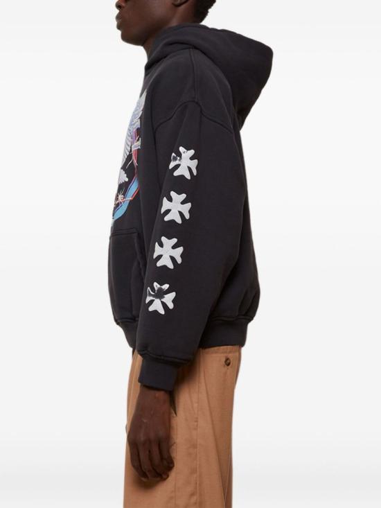 25FW 루드 후드 티셔츠 RHPF25HO09012 0027 Black - RHUDE