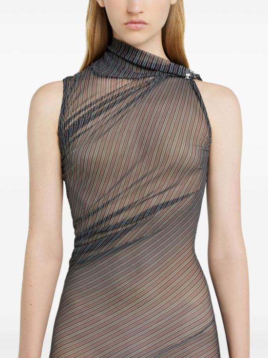 25SS 쿠레쥬 롱 원피스 125JRO591PR0099 B087 Grey - COURREGES