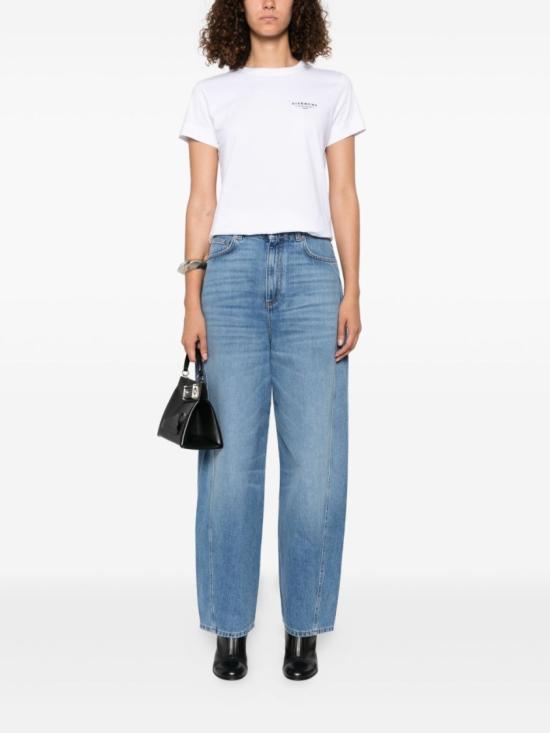 25FW 지방시 반팔 티셔츠 BW70FJP75N 100 White - GIVENCHY