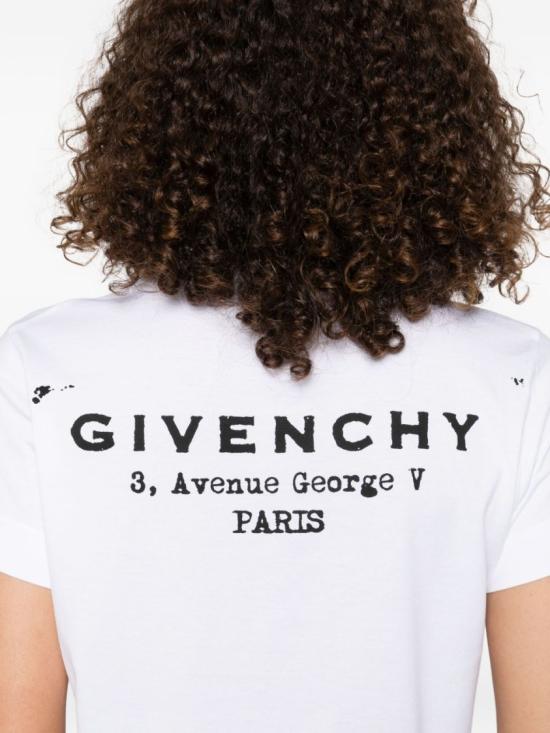 25FW 지방시 반팔 티셔츠 BW70FJP75N 100 White - GIVENCHY