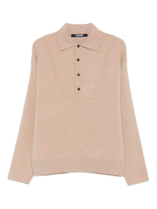 25FW 자크뮈스 팔로네 바뢰즈 폴로 스웨터 SWM00609 AK00276 150 Neutrals