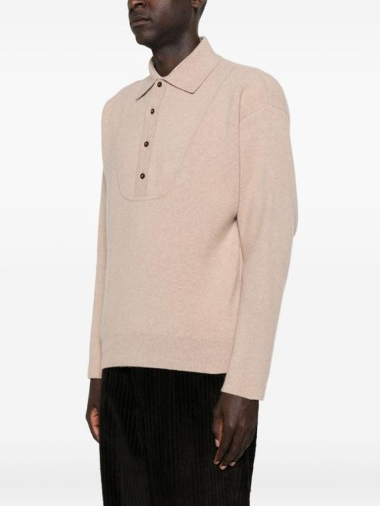 25FW 자크뮈스 팔로네 바뢰즈 폴로 스웨터 SWM00609 AK00276 150 Neutrals - JACQUEMUS
