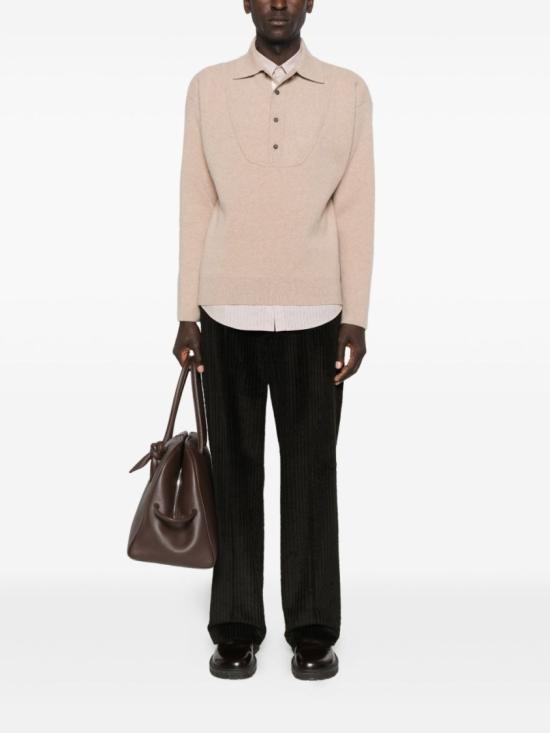 25FW 자크뮈스 팔로네 바뢰즈 폴로 스웨터 SWM00609 AK00276 150 Neutrals - JACQUEMUS