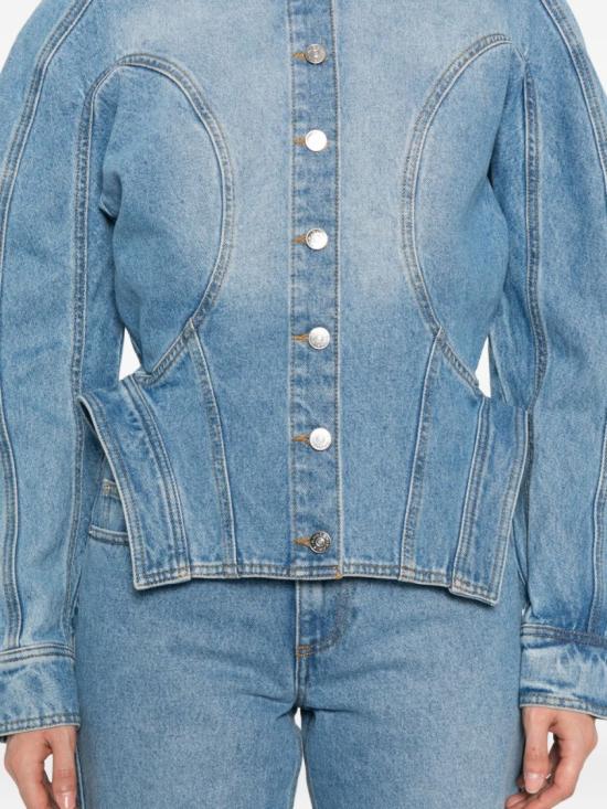 25FW 뮈글러 데님 자켓 25F6VE0469211 6048 Blue - MUGLER