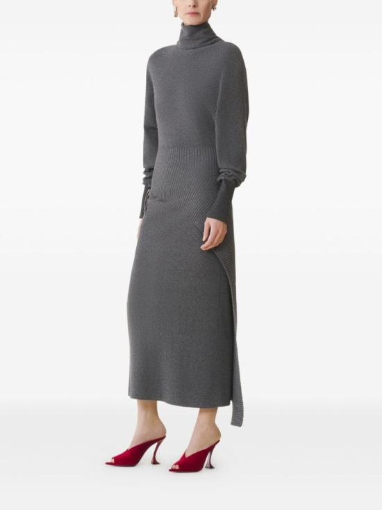 25FW 랑방 롱 원피스 RW DR0040 K065 H25 150 Grey - LANVIN