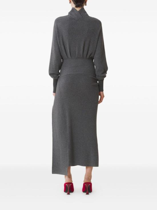 25FW 랑방 롱 원피스 RW DR0040 K065 H25 150 Grey - LANVIN