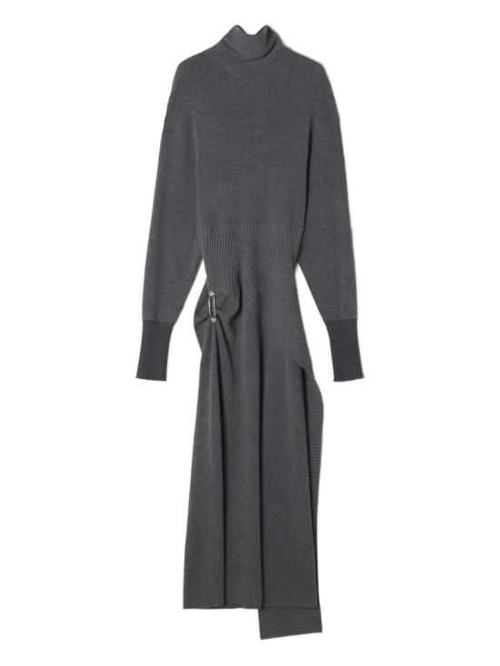 25FW 랑방 롱 원피스 RW DR0040 K065 H25 150 Grey
