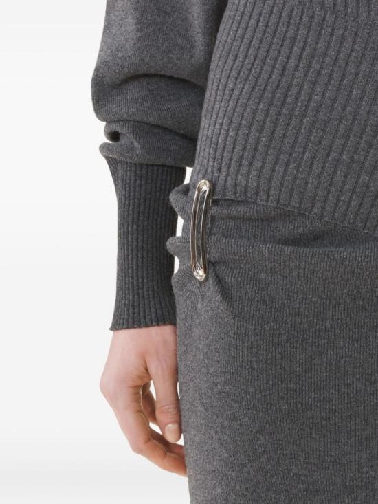 25FW 랑방 롱 원피스 RW DR0040 K065 H25 150 Grey - LANVIN