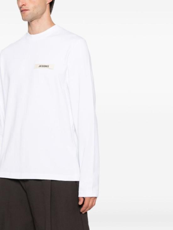 25FW 자크뮈스 그로그랭 긴팔 티셔츠 TSM00570 AJ00226 100 White - JACQUEMUS