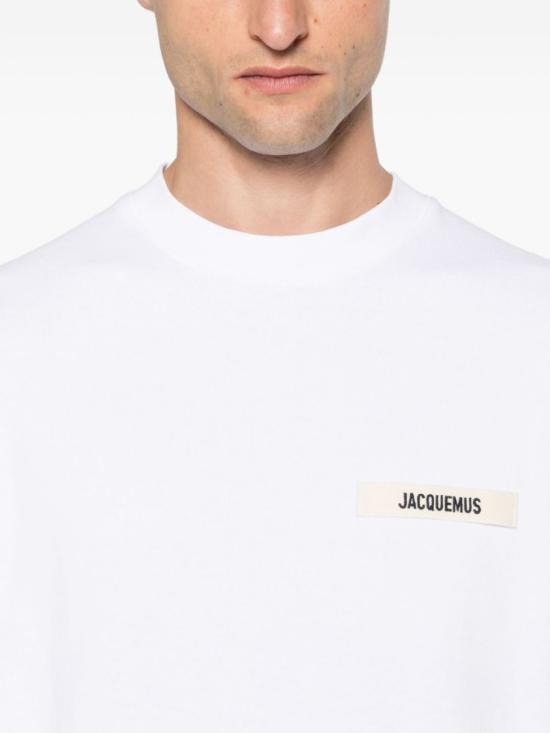 25FW 자크뮈스 그로그랭 긴팔 티셔츠 TSM00570 AJ00226 100 White - JACQUEMUS