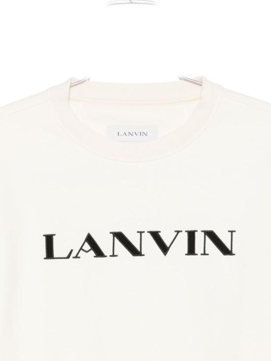 25FW 랑방 긴팔 티셔츠 RM SS0001 F300 H25 020 White - LANVIN