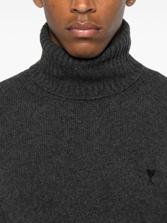 25FW 아미 터틀넥 HKS831 005 020 Black - AMI