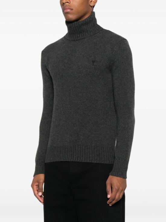 25FW 아미 터틀넥 HKS831 005 020 Black - AMI