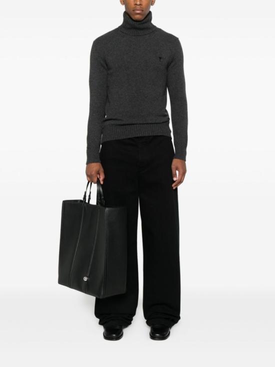 25FW 아미 터틀넥 HKS831 005 020 Black - AMI