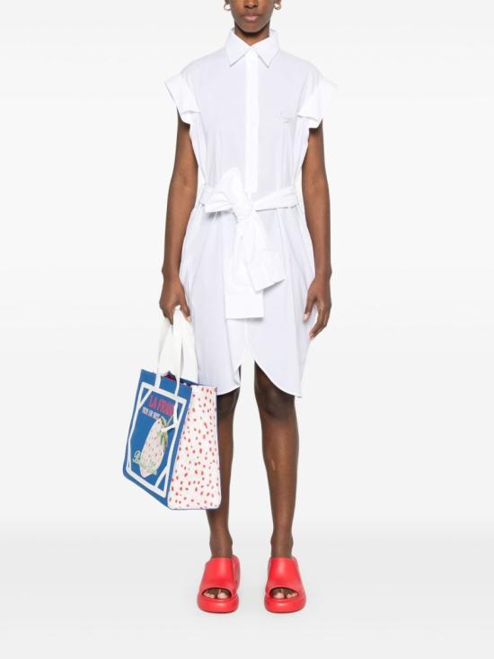 25SS 모스키노 미디 원피스 A0406 0534 2001 White - MOSCHINO