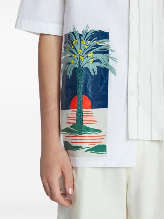 25SS 랑방 반팔 셔츠 RM SI0014 6001 P25 0010 White - LANVIN