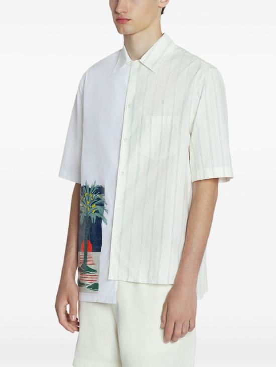 25SS 랑방 반팔 셔츠 RM SI0014 6001 P25 0010 White - LANVIN