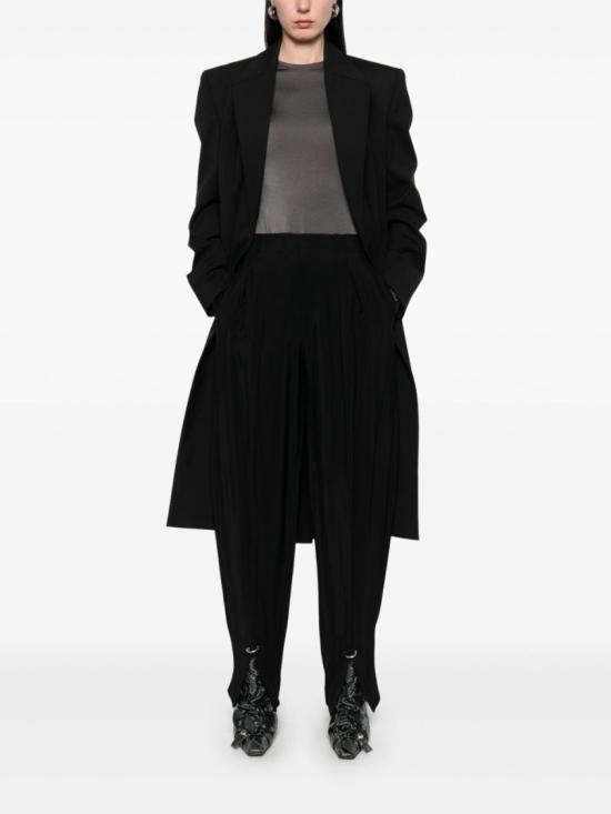 25FW 뮈글러 스트레이트 팬츠 25F1PA0448196 1999 Black - MUGLER