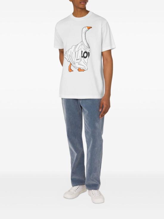 25FW 모스키노 반팔 티셔츠 J0711 5241 1001 White - MOSCHINO