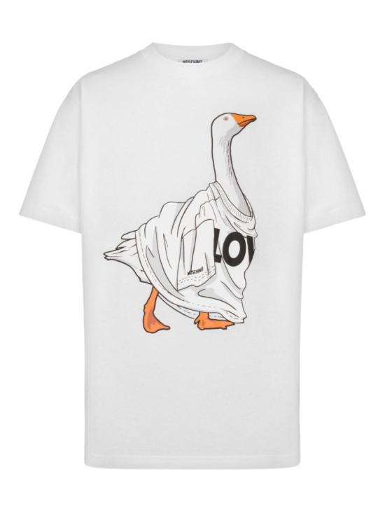 25FW 모스키노 반팔 티셔츠 J0711 5241 1001 White