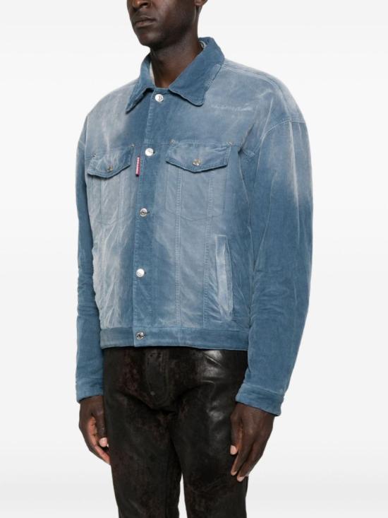 25FW 디스퀘어드2 데님 셔츠 S74AM1587 S54097 527 Blue - DSQUARED2