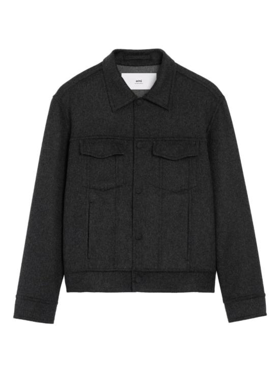 25FW 아미 울 트러커 재킷 UJK847 W00009 021 Black