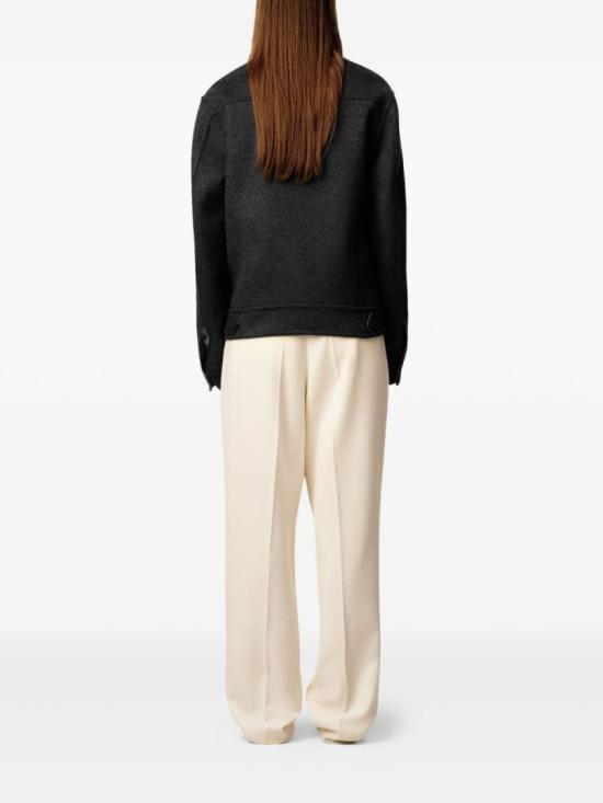 25FW 아미 울 트러커 재킷 UJK847 W00009 021 Black - AMI