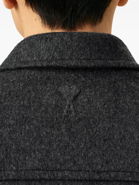 25FW 아미 울 트러커 재킷 UJK847 W00009 021 Black - AMI