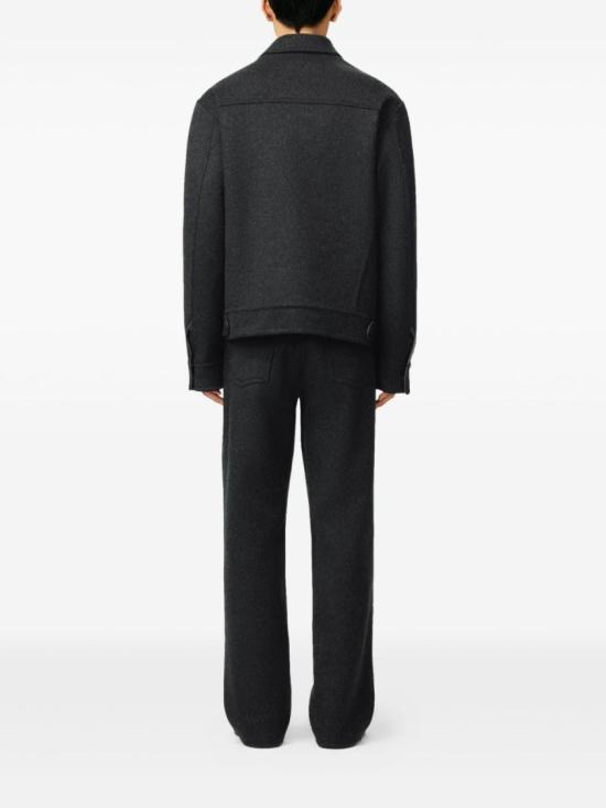 25FW 아미 울 트러커 재킷 UJK847 W00009 021 Black - AMI