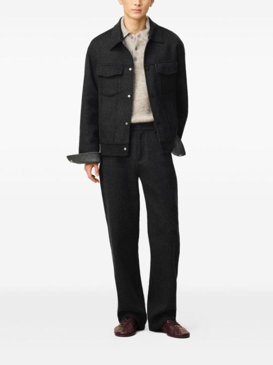 25FW 아미 울 트러커 재킷 UJK847 W00009 021 Black - AMI